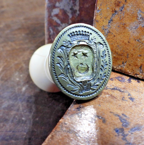 Massif sceau sculpte de - ,