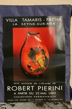 affiche exposition 1992 Robert Pierini villa Tamaris Pacha  la Seyne sur mer