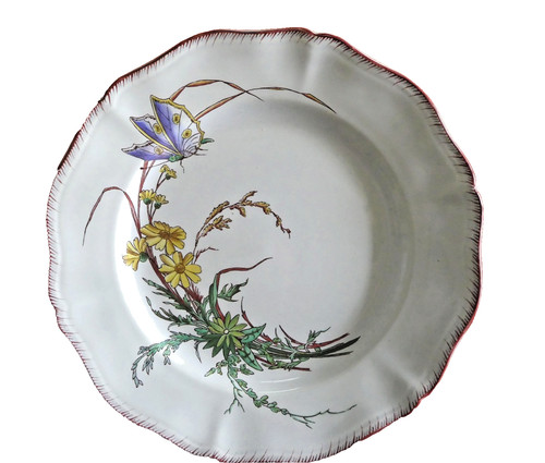 Assiette plate sarreguemines - assiette,
