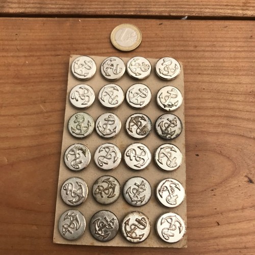 Bouton vintage n194 ancre - bouton,
