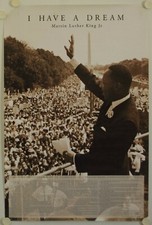 Affiche MARTIN LUTHER KING 1963 I HAVE A DREAM