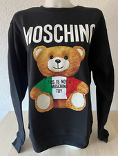 SWEAT Noir MOSCHINO Couture MILANO Teddy Bear Ours ZPV1735 Pull Taille 50 121