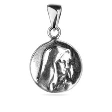 Collier pendentif Vierge Marie en argent sterling 925 bijoux religieux Mère...