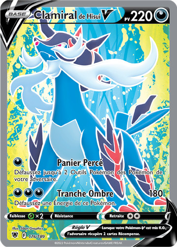 Carte pokémon clamiral - carte,