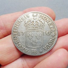 Louis XIV - 44 Sols de Strasbourg - 1710 BB  Strasbourg