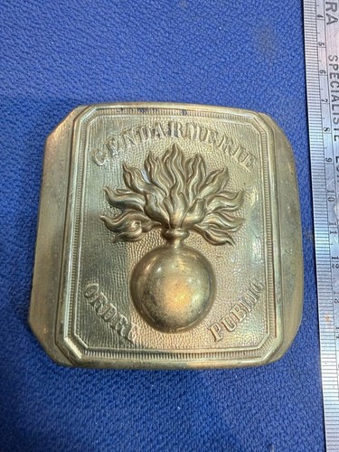 Militaria plaque baudrier - plaque,