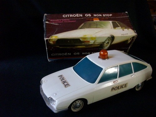 Jouet vintage voiture police - jouet,