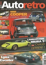 AUTO RETRO N°316 MINI COOPER / LAMBORGHINI MIURA S / LYNX EVENTER / SARAP 701