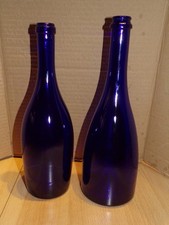 lot de 2 bouteilles bleue en
