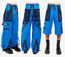 Pantalon cargo bleu gothique