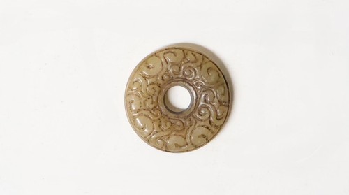 Ancien disque jade - ancien, en