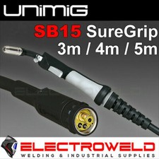 UNIMIG SB15 Torche Mig 3m / 4m / 5m, Pistolet de soudage Binzel 180A...