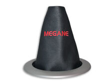 POUR RENAULT MEGANE 2 II SOUFFLET LEVIER DE VITESSE EN CUIR BRODERIE FIL ROUGE