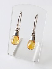 Boucle d'oreille en Citrine et
