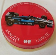 Boite Bonbons Vintage Antar Elf Gitane Renault Ligier Arnoux Laffite Formule 1