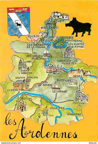Carte postale ardennes - -,