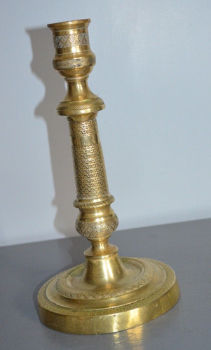 Bougeoir bronze doré louis - bougeoir,