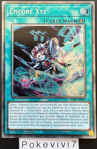 Carte encore xyz - carte, yu-gi-oh!
