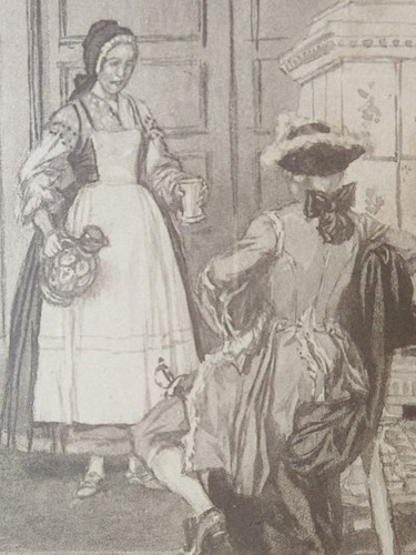 Dessin original signé auguste - dessin,