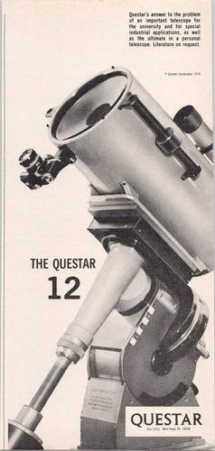 Questar telescope print ad - print,