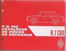 RENAULT R8 CATALOGUE PIÈCES RECHANGE PR 700 R 1130 ANNÉES 60 8 langues ORIGINAL