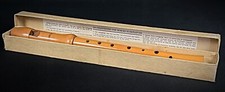 Ancienne flûte à bec Allemande Moeck avec notice et boîte d'origine