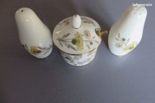 Service condiments Porcelaine signé COALPORT