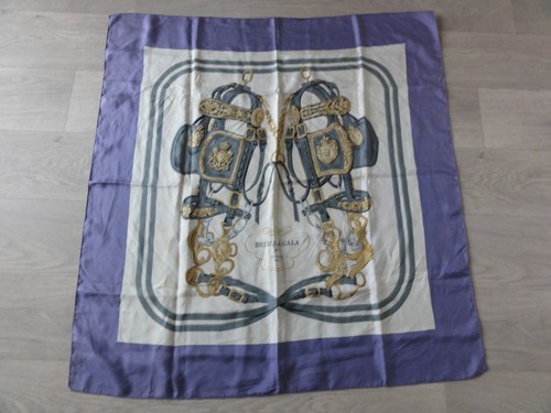 Foulard soie hermès brides - soie,