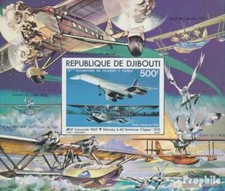 djibouti Bloc 8b neuf avec gomme originale 1979 Anniversaire de 1. aviation