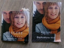 catalogue Bergère de France avec échantillons de laine + explications tricot