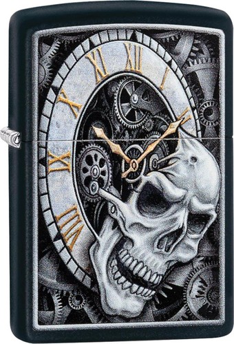 Zippo briquet tête mort - briquet,