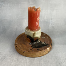 VALLAURIS poterie la Colombe bougeoir céramique grès motifs abstraits