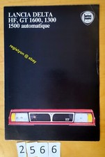 LANCIA DELTA HF/ GT 1600/ 1300/ 1500 AUTOMATIQUE Prospectus 8 pages Fr 9/1983
