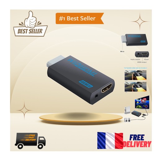 Adaptateur hdmi wii avec - adaptateur,