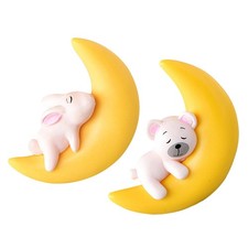 2pcs Craft Moon Ornement