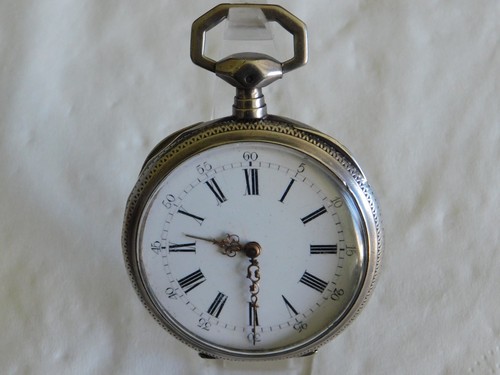 Montre gousset argent - a, clé