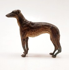 Sculpture Bronze de Vienne signé Bergmann GESCHÜTZT XIXe Lévrier Greyhound 