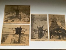 sous marin / U boot photos/coupures de journaux