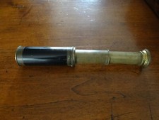 Ancienne longue-vue  télescopique  objet de marine