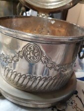 service à the métal argenté marocain