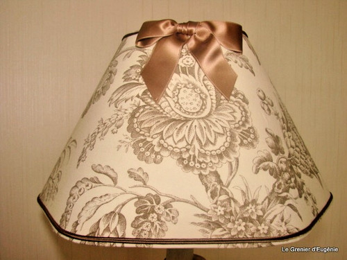 Abat jour hexagonal toile - abat-jour,
