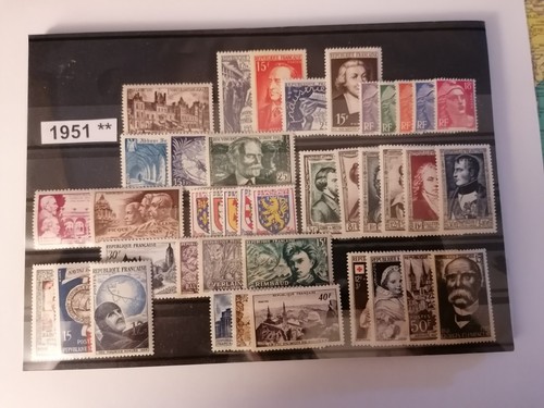Timbres france année 1951 - timbres,