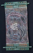 Peinture Sur Ecorce D'Aborigène De La Terre D'Arhem dite "Rayon X" 