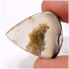 45.75Cts. Bâton pseudomorphe naturel unique agate poire cabochon pierre préci...