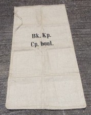 Sac en toile de jute à farine Suisse WW2