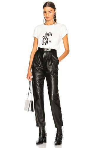 Pantalon cuir noir pour - en,
