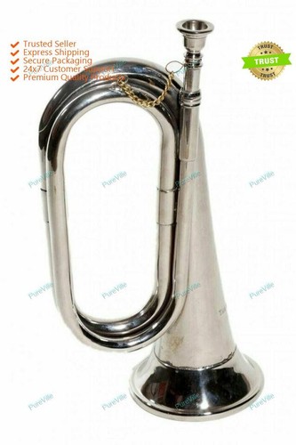 Bugle nickle finish old school - nickle,