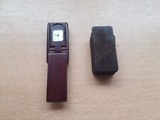 VAN CLEEF & ARPELS DOMINO MONTRE MECANIQUE EN BOIS . ETUI EN DAIM.FONTIONNE .