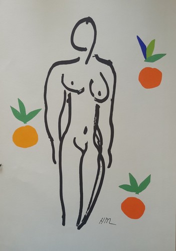 Lithographie matisse nu - :, "nu