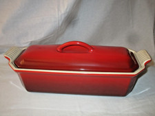 FONTE Le Creuset BELLE  TERRINE GRANDE  rouge cerise-TTBE